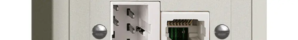 Presa AP xDSL RJ45/TT83 grigio chiaro ITplus EDIZIOdue con filtro 