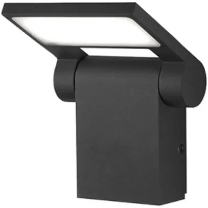 Proiettore LED ELBRO 10W 750lm 3000K IP54 131×121×203mm orientabile antracite 