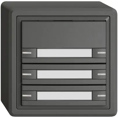 Pulsante KNX RGB AP EDIZIO.liv SNAPFIX® sensore temp.s.LED targ.6× com.1T grs 
