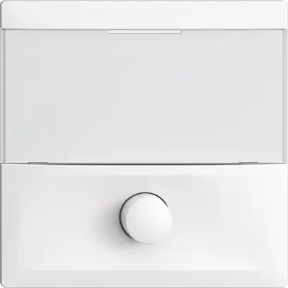 Tasto con porta-etichetta EDIZIOdue bianco 