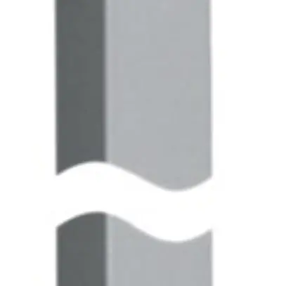 Colonne connexion plafond tehalit DA200 1× fixation à pince h=2.8m Al anod. 