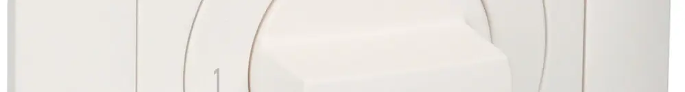 Interruttore graduato INC EDUE, 20A, 1P, 88×88mm, 2×60°, 1-2-3, bianco 