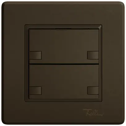 Poussoir universel ENC EDIZIO.liv UNI SNAPFIX® s.LED 2× comm.2T br 