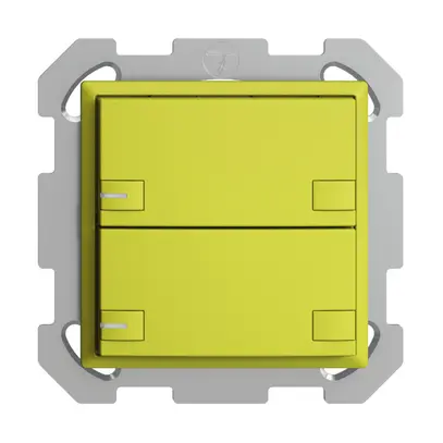 Poussoir KNX RGB ENC EDUE, 250mW, a.LED RGB, 2×poussoir, comm.2×touches, lem 