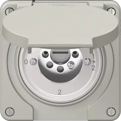 Interrupteur rotatif NEVO N.CO 0/1L, sans cylindre, KS, 0-1-0-1, gris clair 