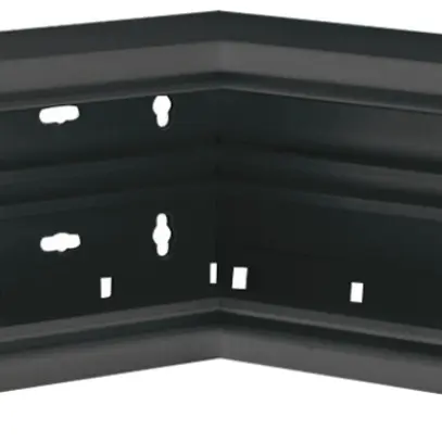 Angolo interno Hager BR 65×100mm coperchio 80mm nero 