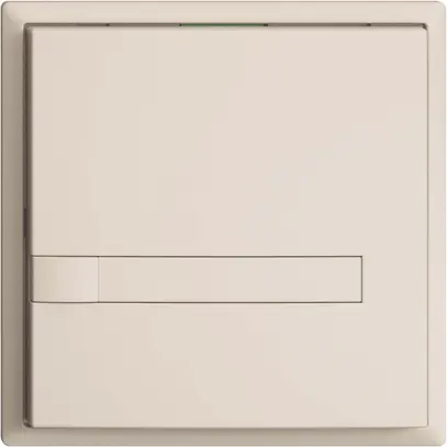 Poussoir ENC KNX 1× EDIZIOdue crema RGB sans LED avec insert papier 