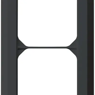 Telaio di copertura INC kallysto.line 2×1 nero 92×152mm 