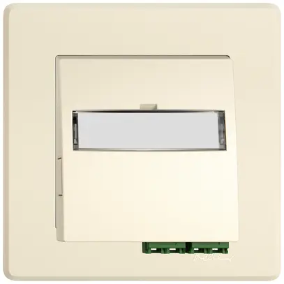 Prise FTTH ENC EDIZIO.liv SNAPFIX® LC APC Diamond F-3000 2 connecteurs cr 