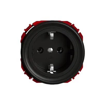 Presa STANDARDdue SNAPFIX® SCHUKO 16A 230V 60×60mm nero 