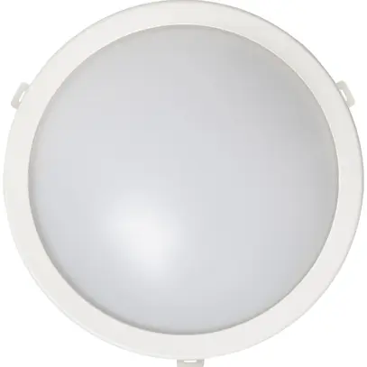 Plafoniera/applique LED WORKLIGHT 12W 840lm 4000K IP54 bianco Ø205mm 