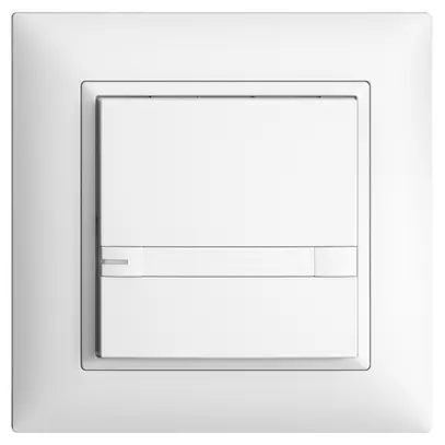Poussoir KNX RGB ENC EDUE FMI, 250mW, a.LED RGB, papier, 1×pouss., C.2×T., bc 