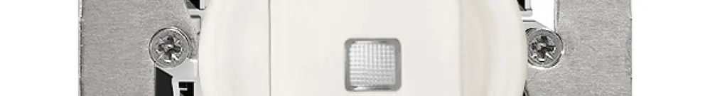 Contatto pulsante INC con LED PM bianco 