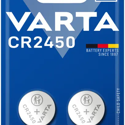 Knopfzelle Lithium VARTA Electronics CR2450 3V Blister à 2 Stück 