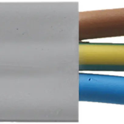 Câble plat Woertz 3×2.5mm² PVC gris Eca 