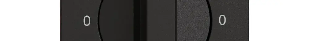 Montageset EDIZIO.liv SNAPFIX® f.Drehschalter m.Griff 0-1-0-1 sz 