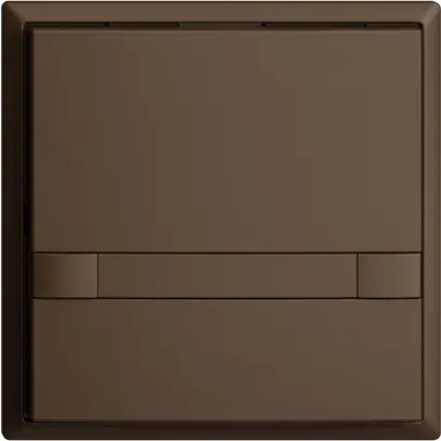 Poussoir ENC KNX 1× EDIZIOdue colore coffee RGB sans LED avec insert papier 