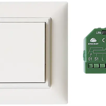 Kit d'installazione RF 2 ALADIN, 1×pulsante + 1×attuatore-commutatore 