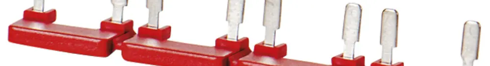 Pettine connettore ComatReleco B20-R, per S12, ponte A2, rosso, 5 pezzi 