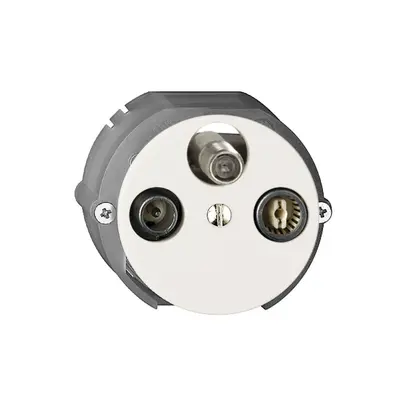 Prise d'antenne SAT/TV/R DB53 FH blanc avec SAT-F 