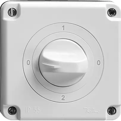 Interrupteur rotatif N CO FH 16A commutateur 2/1L, 0-1-0-2, a.manette, grc 