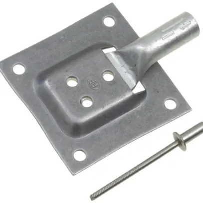 Kit di raccordo per lamiera AV 71 acciaio inossidabile A2, capocorda press.Ø8mm 