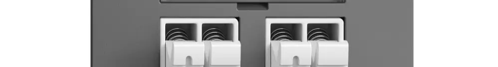 Presa audio Push Type EDIZIOdue F, 2×, kit di dicitura, grigio scuro 