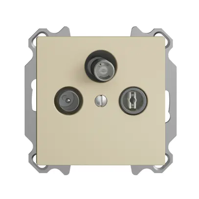 Presa antenna INC SAT/TV/R DB53 EDIZIOdue vanille con SAT-F 