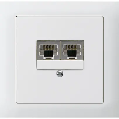 Scatola INS kallysto 2×RJ45s bianco parallelo 
