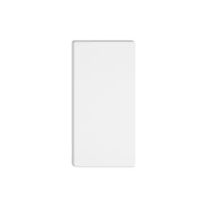 Poussoir 1/2 EDIZIO.liv Wiser avec SNAPFIX® horiz.sans symbole bc 