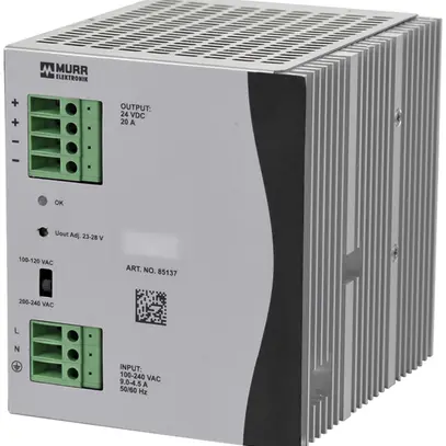Alimentation à découpage INC Murrelektronik EcoRail2 monophasé 24VDC 20A 