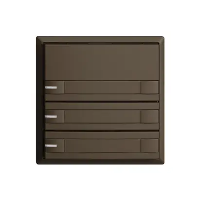 Poussoir KNX RGB EDUE, 250mW, a.LED RGB, papier, 3×poussoir, C.2×T., cof 