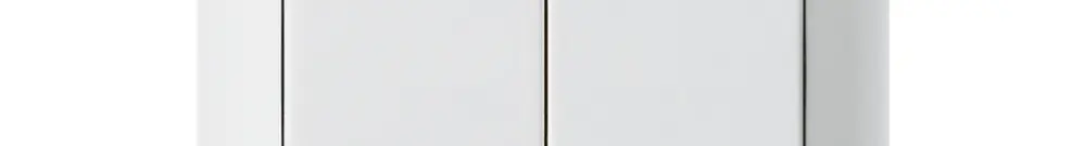 Kit frontale kallysto 60×60 bianco per interruttore/tasto con bottone doppio 