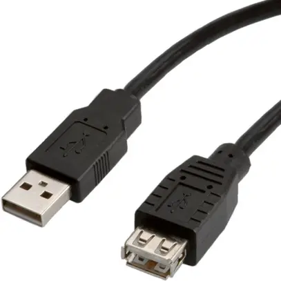 Câble USB 2.0 Roline, type A-A, mâle/femelle, 1,8m 