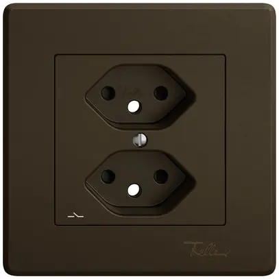 Kit di montaggio INC EDIZIO.liv SNAPFIX® per presa 2×T13 separata shutter ma 