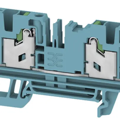 Durchgangs-Reihenklemme WM S4C 4 BL 4mm² 32A 1000V SNAP IN 4×1 TH35 blau 
