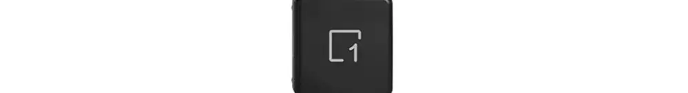 Poussoir 1/4 ENC Sdue Wiser symbole scène 1 noir 