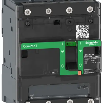 Sezionatore di carico ComPacT NSXm160NA, 4P 160A/690V, EL 