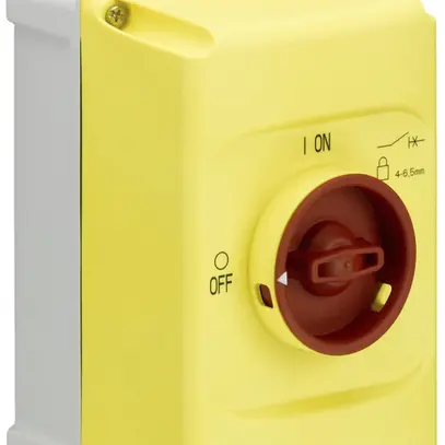Scatola AP ABB IB132-Y, per MS116/132, chiudibile, IP65, giallo/rosso 