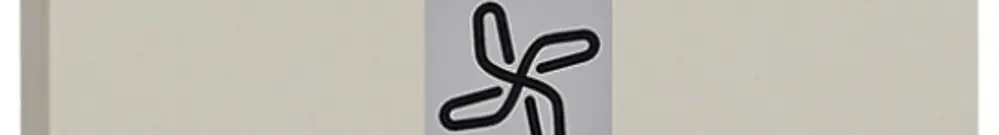 Tastenabdeckung Living Now 2 Module beleuchtbar mit Symbol Ventilator sand 