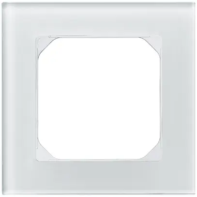 Cadre de recouvrement KAL.art 1×1 94×94mm verre blanc 