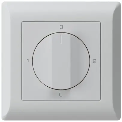 Interruttore rotativo INC kallysto.line 2/1L grigio chiaro con manopola 