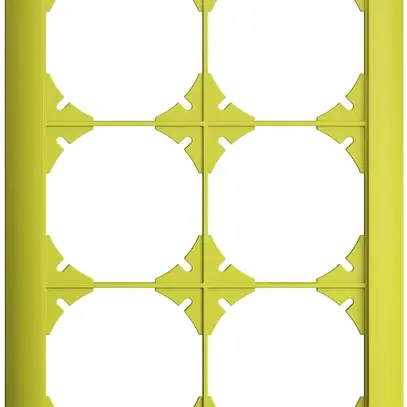 Telaio di copertura EDIZIOdue 2×3 lemon 