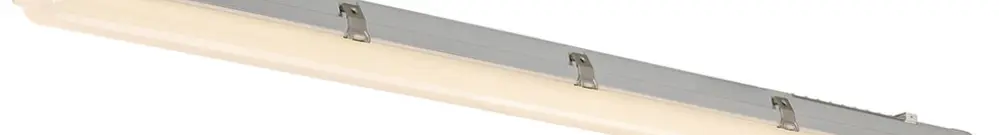 Lumin.p.loc.hum.LED SLV WATERPROOF 18/32W 4130lm 830/840 IP66 1236×80mm gris 