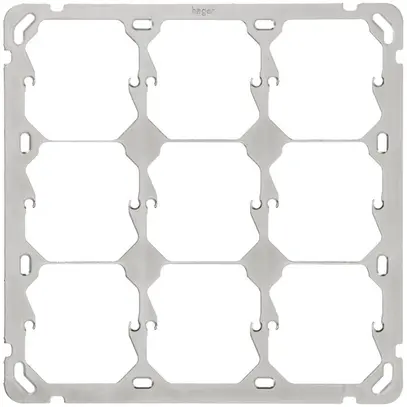 Placca di fissaggio Hager grd.3×3 197×197mm 