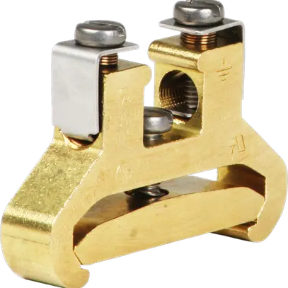 Schutzleiter-Reihenklemme Woertz 4…10mm² Schraubanschluss 2×1 Hutschiene TH35 