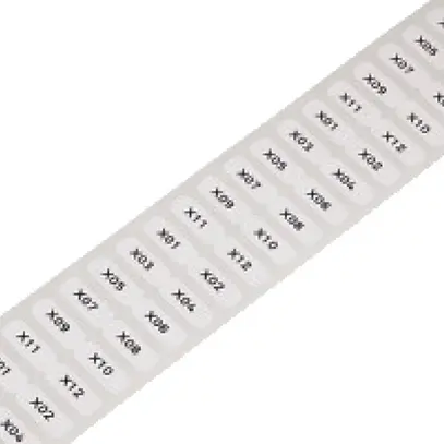 Rouleau d'étiquett.WAGO 6×15mm blanc 3000 pcs/bobine vierge 