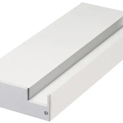 Profilé de support mural GLENOS Profi, 0.2m avec bouchons de fermeture blanc mat 
