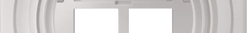 Montageset Feller S-One EASYNET N.CO, für 2×RJ45, Tiefe 28 mm, weiss 