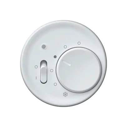 Kit frontale origin termostato con interruttore 60×60mm bi 